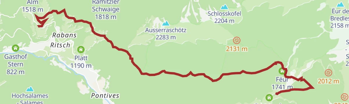 Route map: Troi Paian